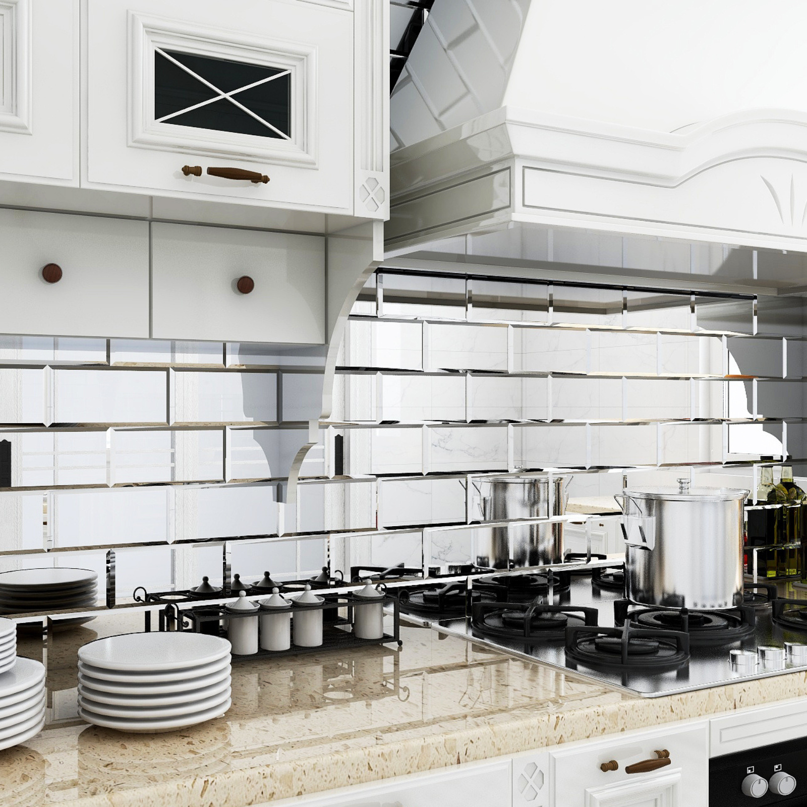 Silver plated mirror glass is clear and durable, suitable for any scene in your home, high-end and atmospheric.