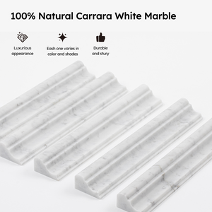 Pure carrara white marble, durable and stury.