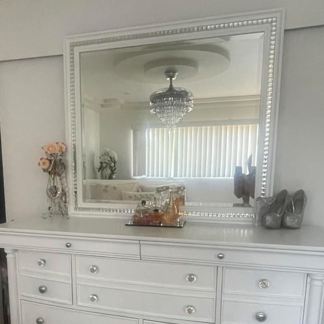 Diflart mirror glass mosaic tile crystal diamond tile easy to cut for diy.