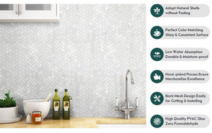 Ocean Diamond - Diflart Ocean Diamond Mother of Pearl Shell Mosaic