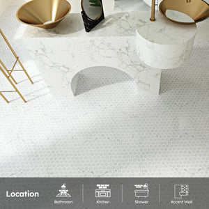 Marble mosaic tiles are a symphony of natural beauty and human craftsmanship.