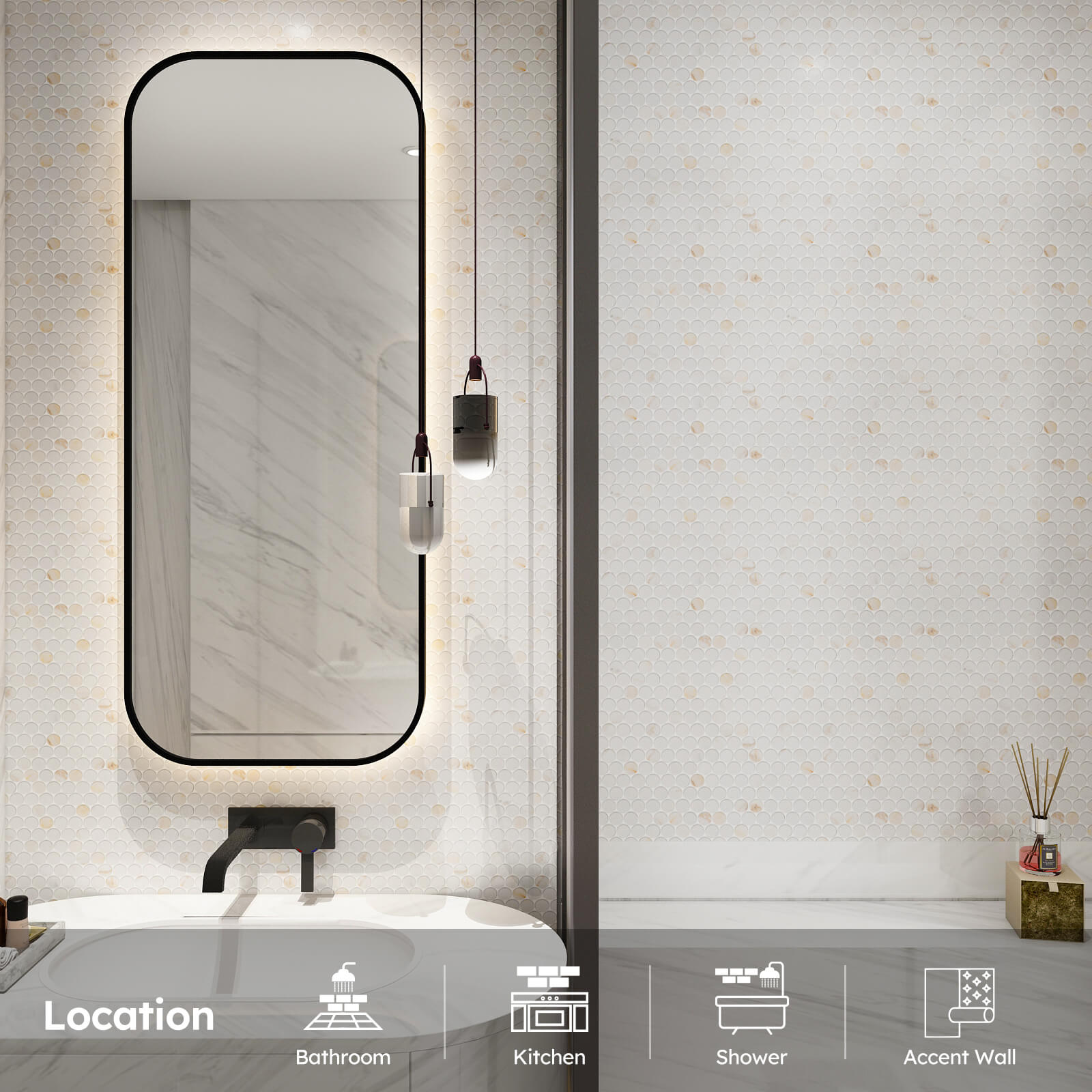 Each tile is a unique piece of art, meticulously crafted.