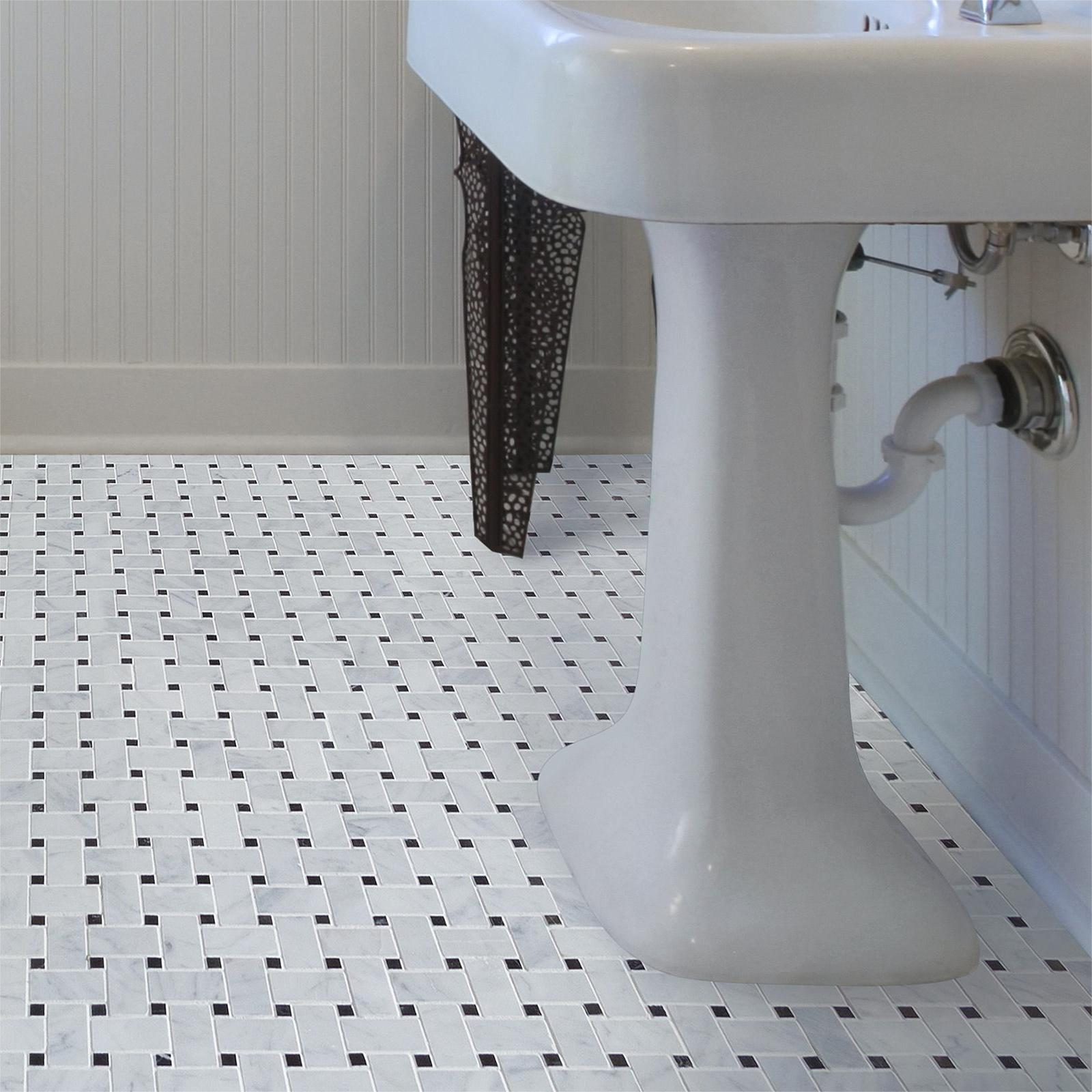 Diflart carrara white marble mosaic tile carefully selected, consistent in size and color