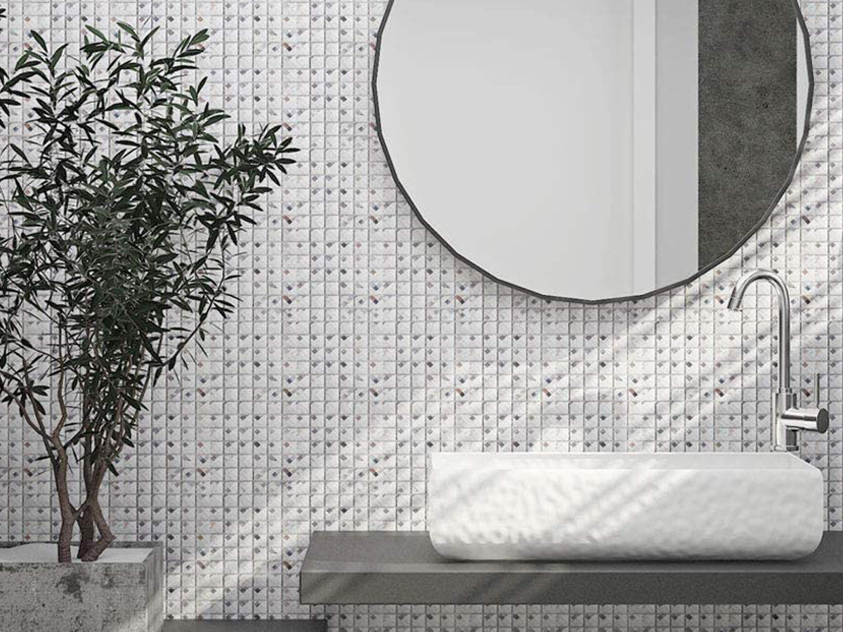 13 facets crystal mosaic, like a star shining bright