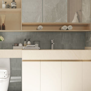 Premium Unique Diflart Gray Glass Tile for Your Bathroom