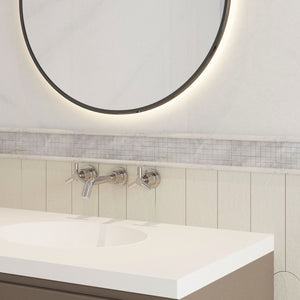 Diflart Natural White Carrara Marble Pencil Liner Trim