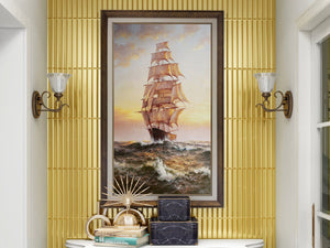 Each tile is like a piece of art, reflecting the beauty of its surroundings in a way that only mirrors can. ﻿