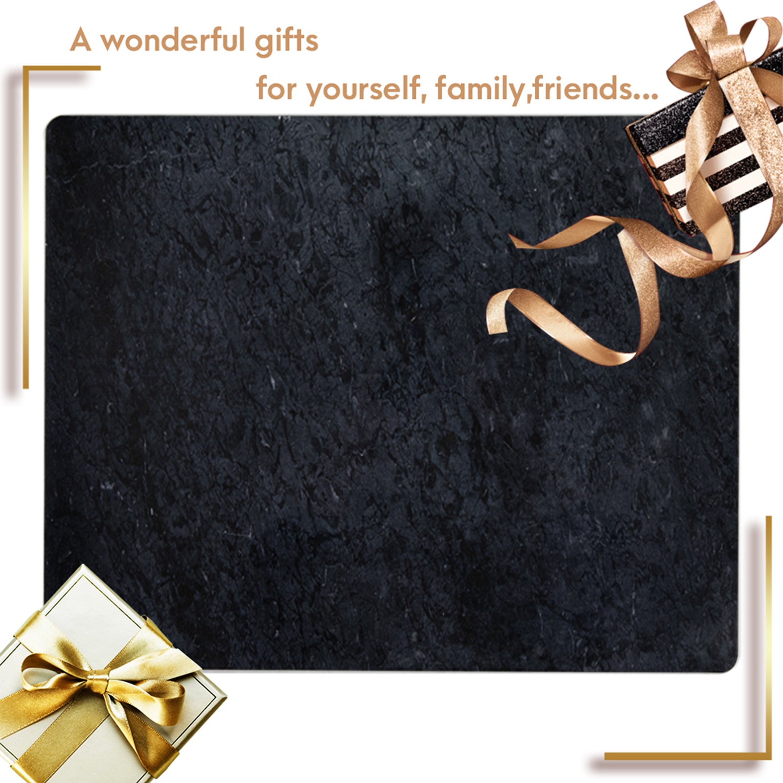 The nature marble cutting board can serve as a pastry/pizza board or a dining table decor to show off your taste and attitude towards life.