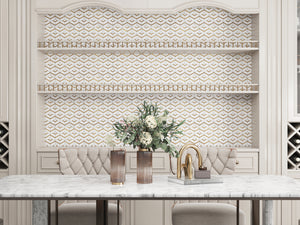 Simple installation! Diflart peel and stick hexagon backsplash tiles