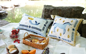 New Arrival-Decoration Art Cushions Case Cotton Linen Lumbar Throw Pillow Cover