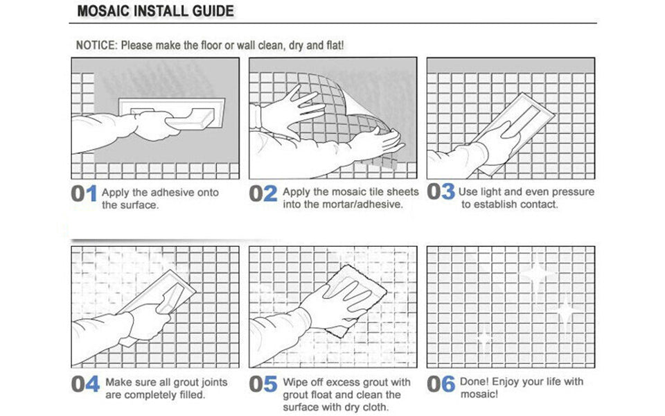 HOW TO INSTALL NATURAL STONE MOSAIC?