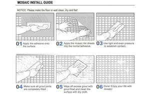 HOW TO INSTALL NATURAL STONE MOSAIC?