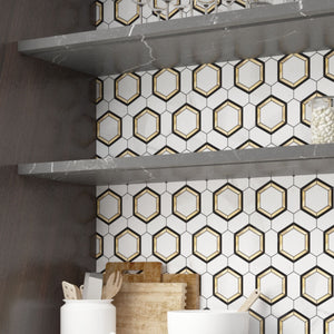 Stone plastic core and aluminum bottom, 4mm thickness is much thicker than most peel & stick tile, not easy to get discolored with years.