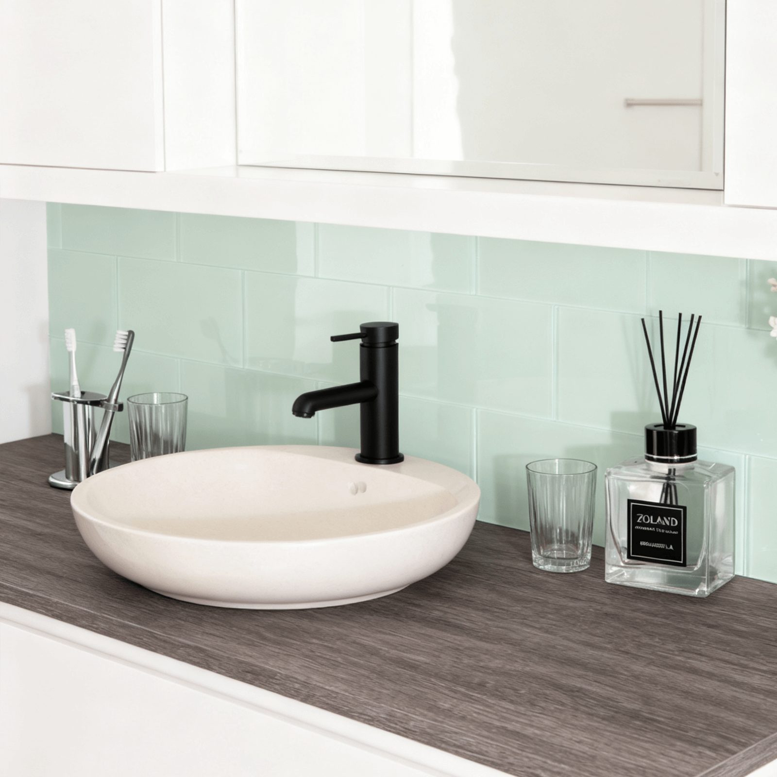 Diflart Peel and Stick Glass Subway Tiles, 3 x 6 Inch, Light Green, Glass Tiles for Kitchen Backsplash, Bathroom Wall (Pack of 40 Pieces, 5 sq.ft)