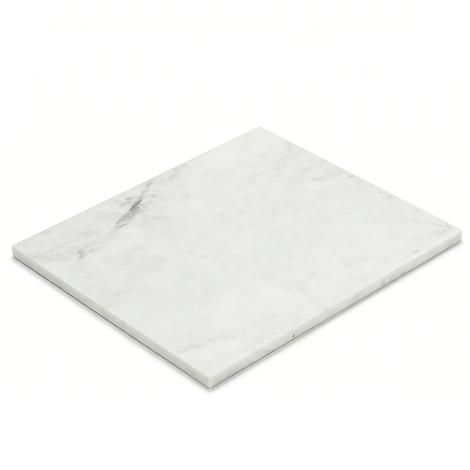 Diflart Natural Marble Pastry Board for Kitchen, 16x20 Inch, White, Marble Slab for Cheese, Cutting, Serving, Carrara Bianco Marble Stone Board, Christmas Thanksgiving Gift