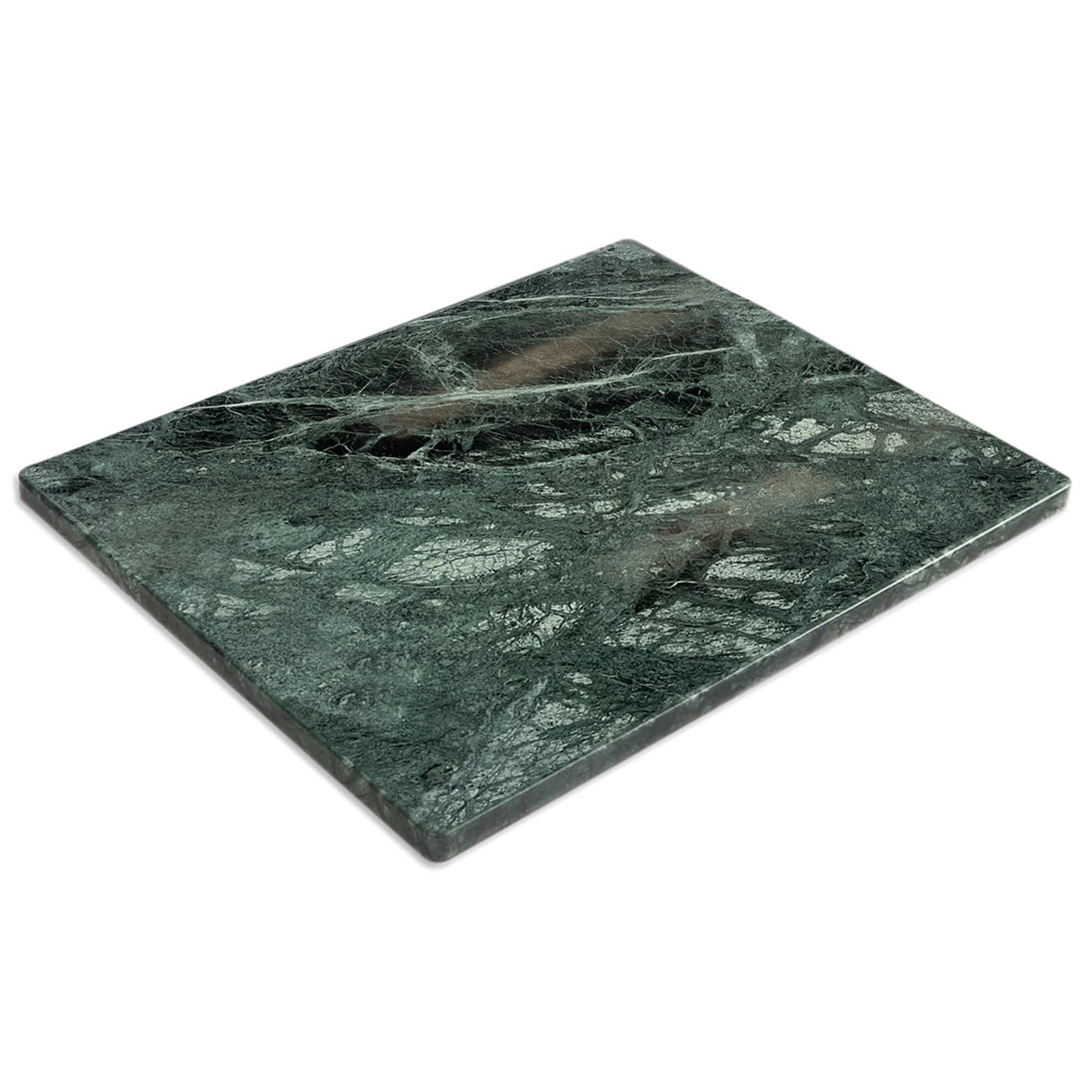 Diflart Natural Marble Stone Cutting Board for Kitchen, 16x20 Inch, Green, Marble Slab Pastry Board Large for Cheese, Serving, Baking, Pack of 1 Piece