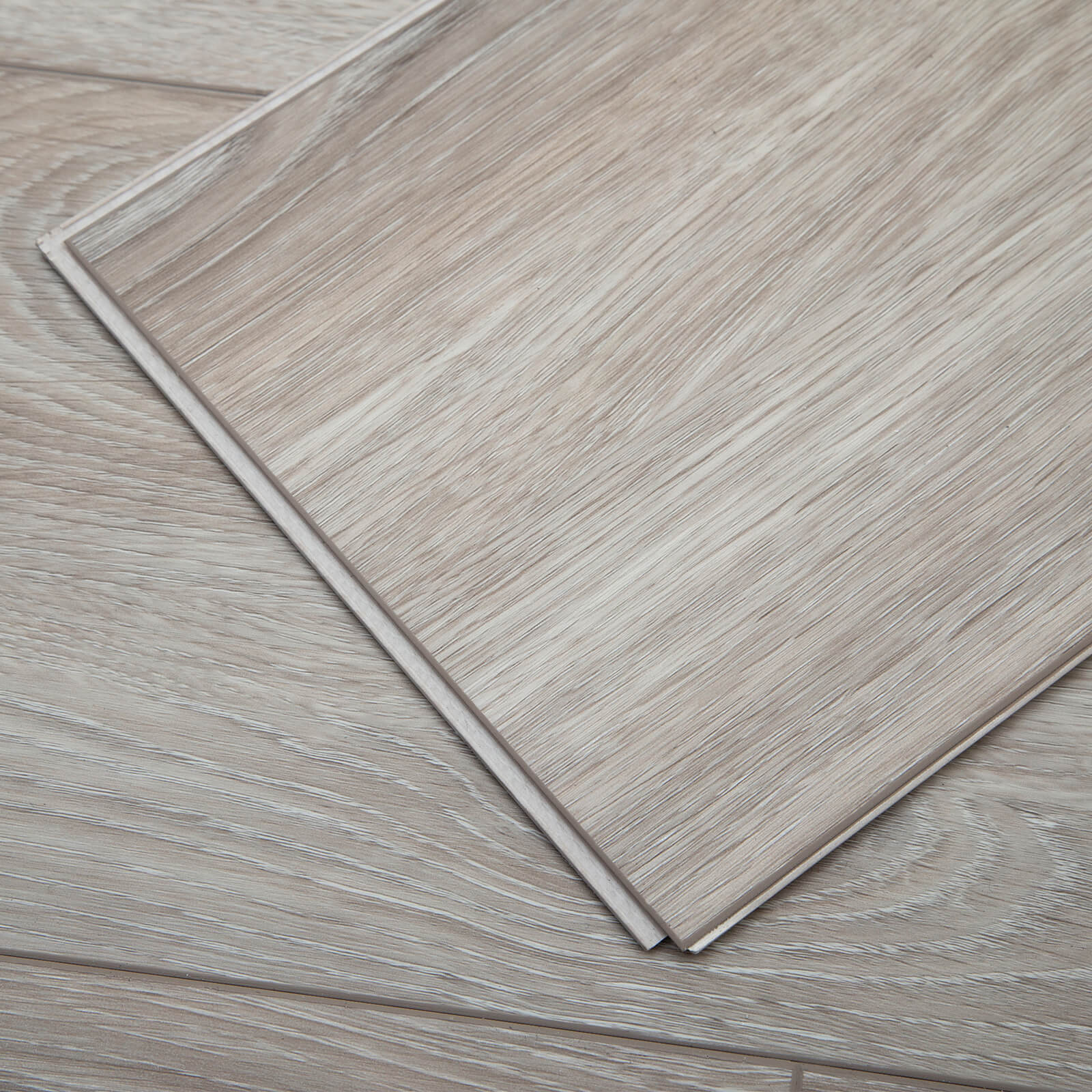 Diflart Waterproof SPC Flooring Click Lock, 48x6 Inch, 5mm Rigid Core Luxury Vinyl Plank, Cantha Oak Wood Look Floor Tiles for Kitchen, Basement, Bathroom, Bedroom