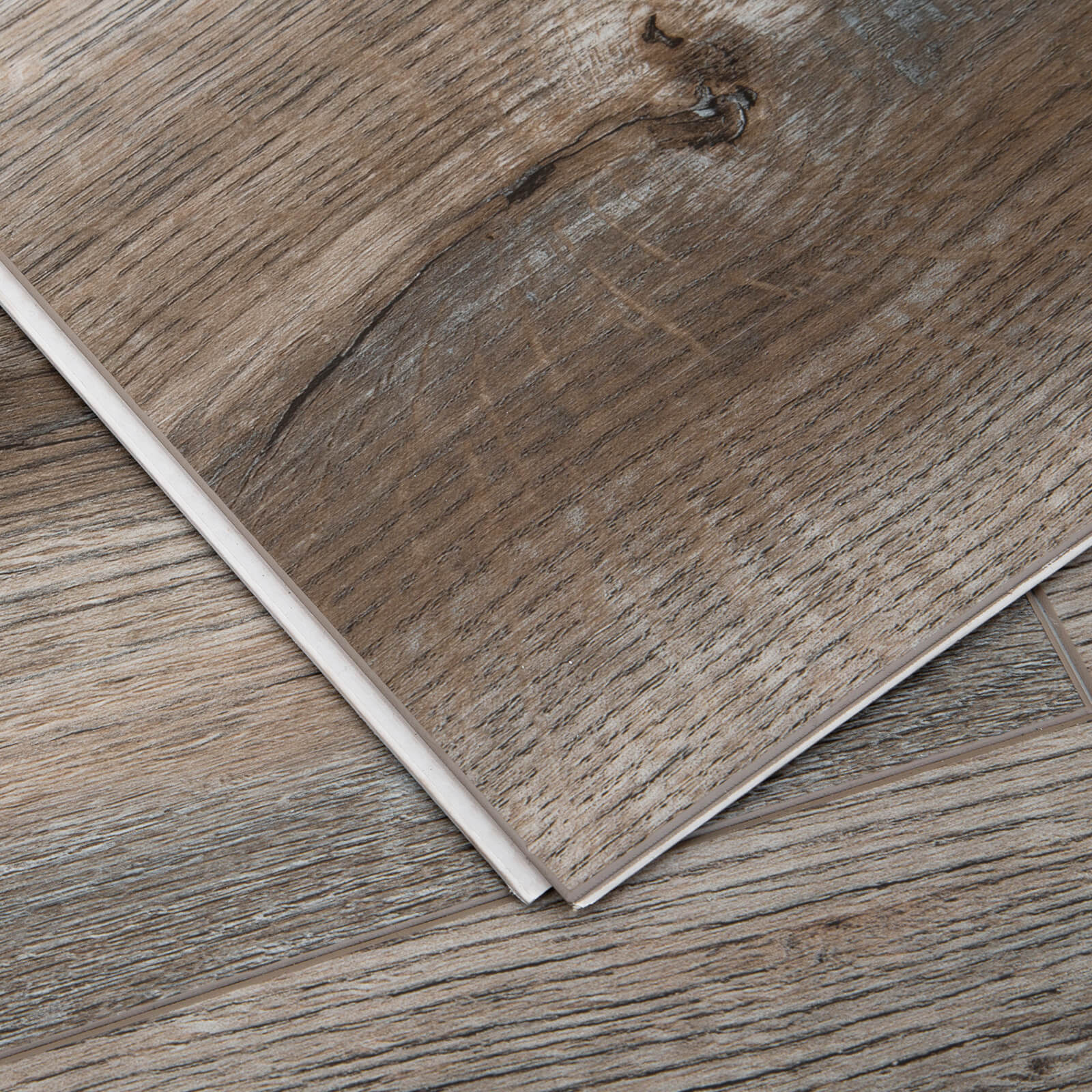 iflart Waterproof SPC Flooring Click Lock, 48x6 Inch, 5mm Rigid Core Luxury Vinyl Plank, Lachine Oak Wood Look Floor Tiles for Kitchen, Basement, Bathroom, BedroomSPC4