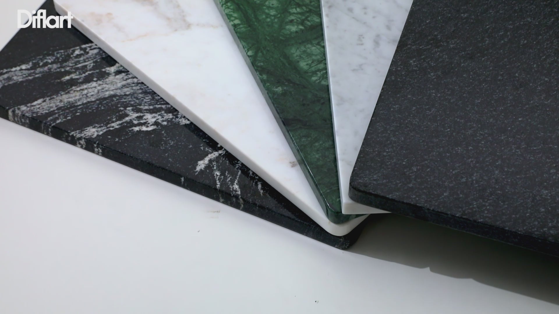 Diflart Natural Marble Stone Cutting Board for Kitchen, 16x20 Inch, Black, Marble Slab Pastry Board Large with Non-Slip Feet for Cheese, Charcuterie, Dough Chocolate, Pack of 1 Piece