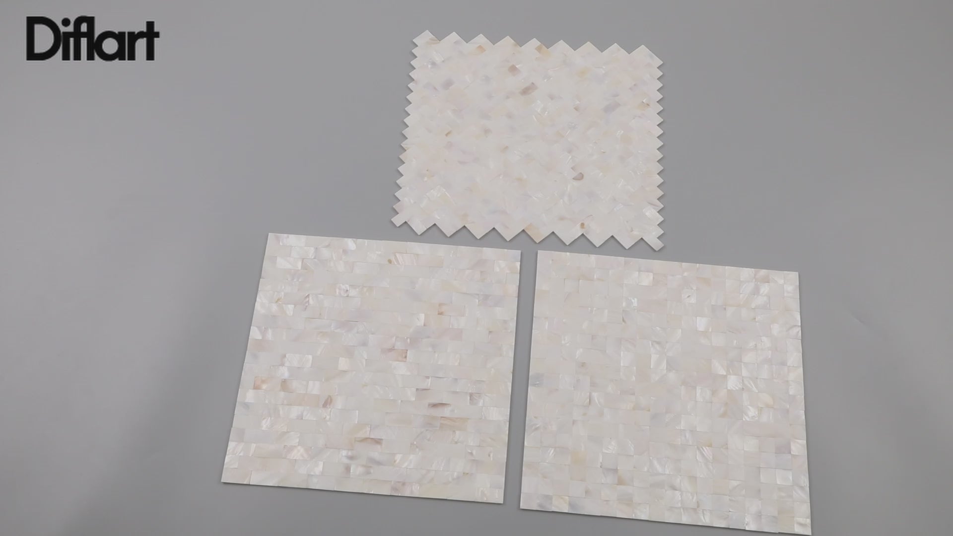 Diflart Mother of Pearl Peel and Stick Backsplash Subway Mosaic Tile for Kitchen Bathroom Wall Decor Pack of 6 Sheets