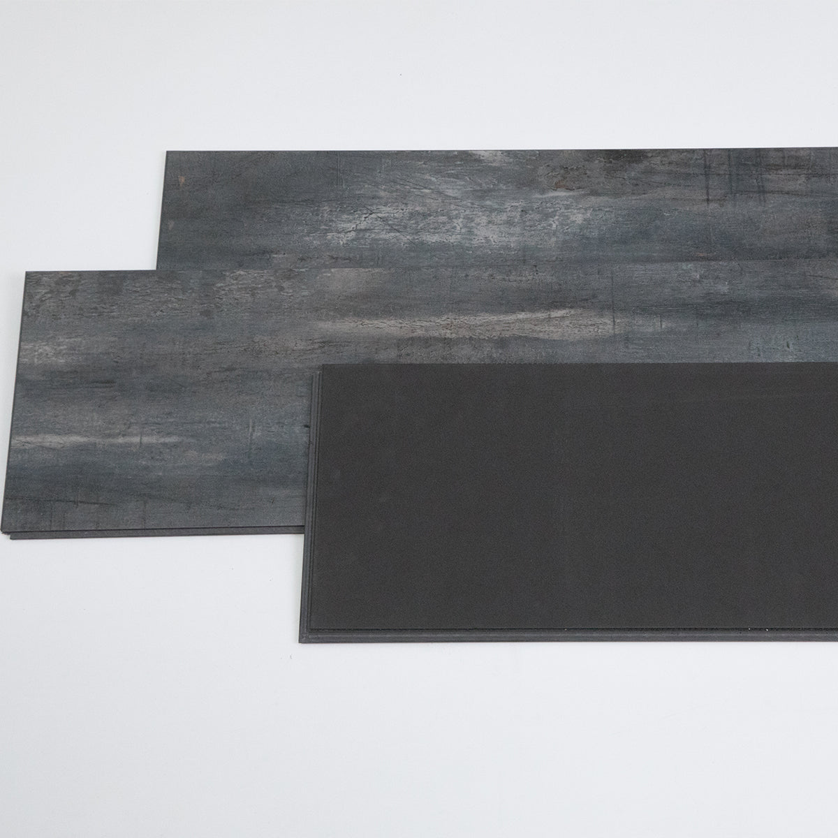 23.6 sq.ft Dark Gray Click Floating Floor Rigid Core Luxury Vinyl Plank Flooring - Foam Back