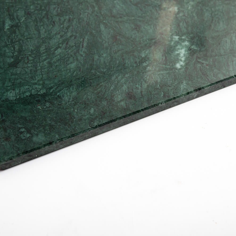 Natural Green Marble Pastry and Cutting Board with Non-Slip Feet