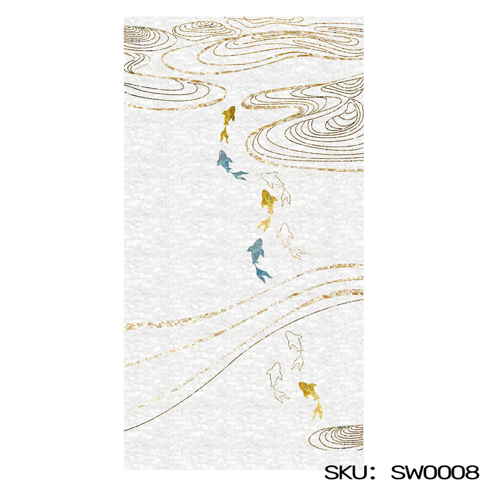 Customize Mother of Pearl Shell Art Mosaic Tile Personalized Patterns