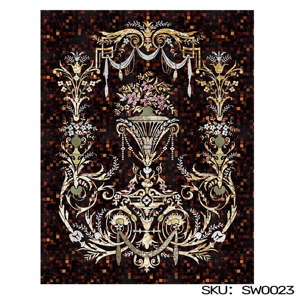 Customize Mother of Pearl Shell Art Mosaic Tile Personalized Patterns