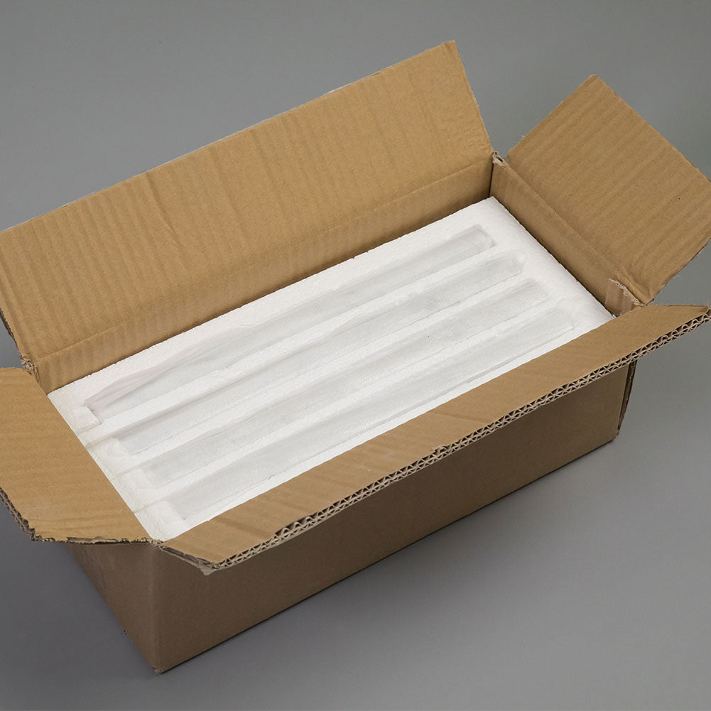 Diflart Carrara White Marble Pencil Liner 3/4" ×12" Bullnose Trim Tile Polished 15 Pcs per Box