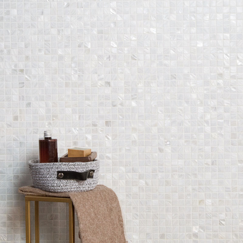 pearl shell bathroom wall tile