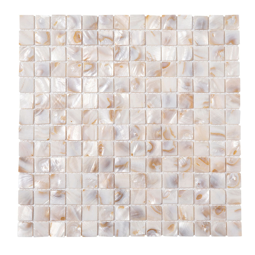 Light Colorful Mother Of Pearl Shell Square Mosaic  Tile Pack of 10 Sheets